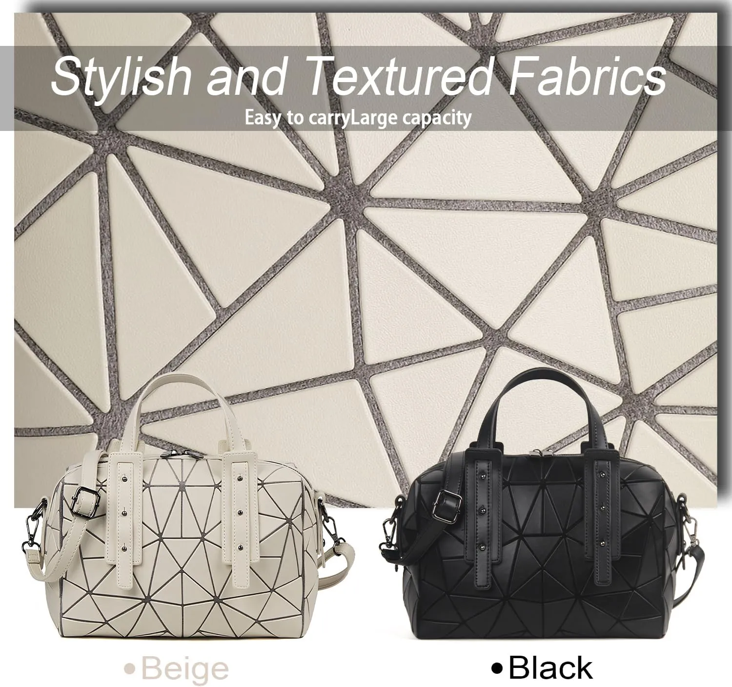 Boston Geometric Handbag and Crossbody Bag - Shoulder Bag