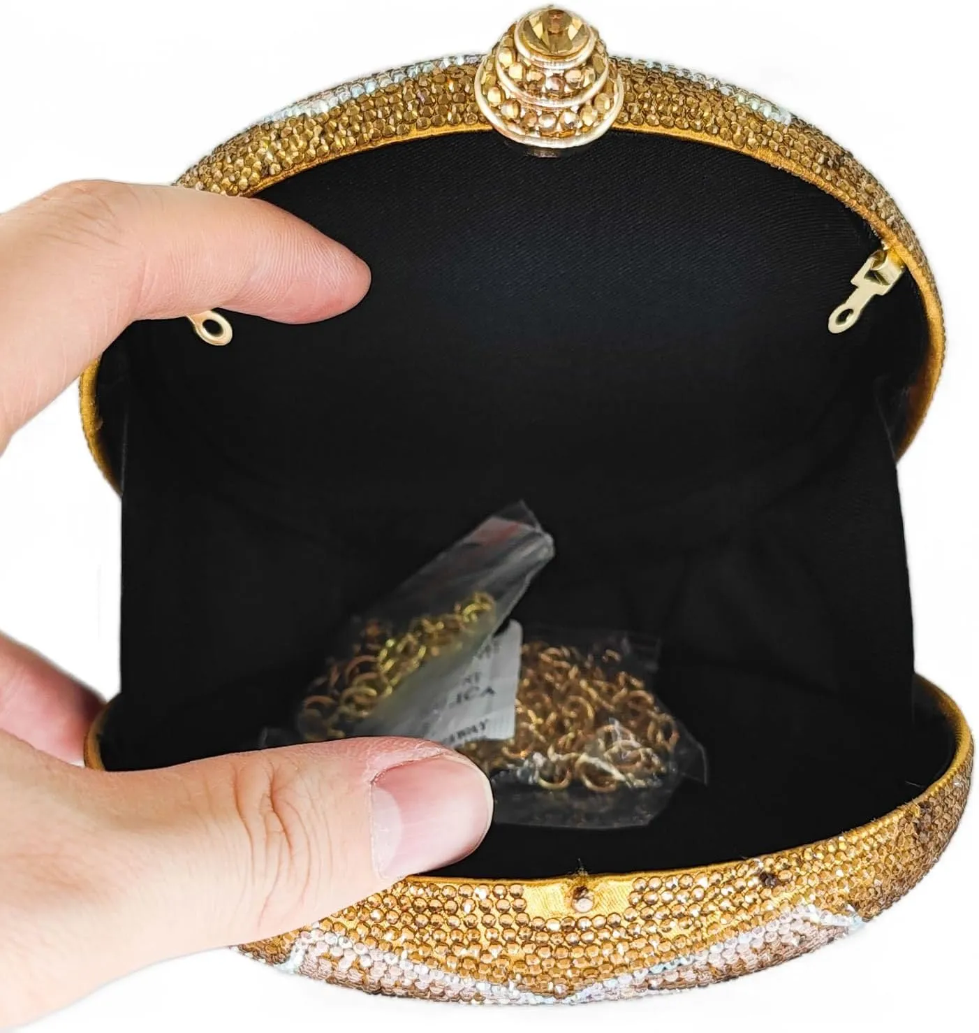 Boutique De FGG Round Flower Clutch Purse Women Rose Crystal Evening Handbag Party Rhinestone Floral Clutch Wedding Bag,Mini