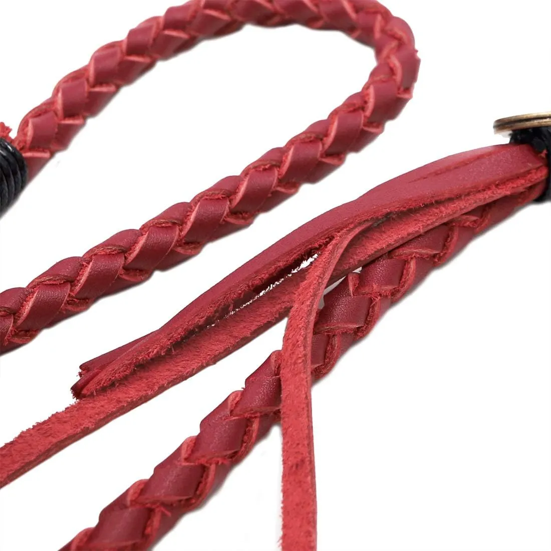 Braided Genuine leather wallet chain Biker Punk Key chains