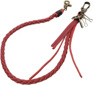 Braided Genuine leather wallet chain Biker Punk Key chains