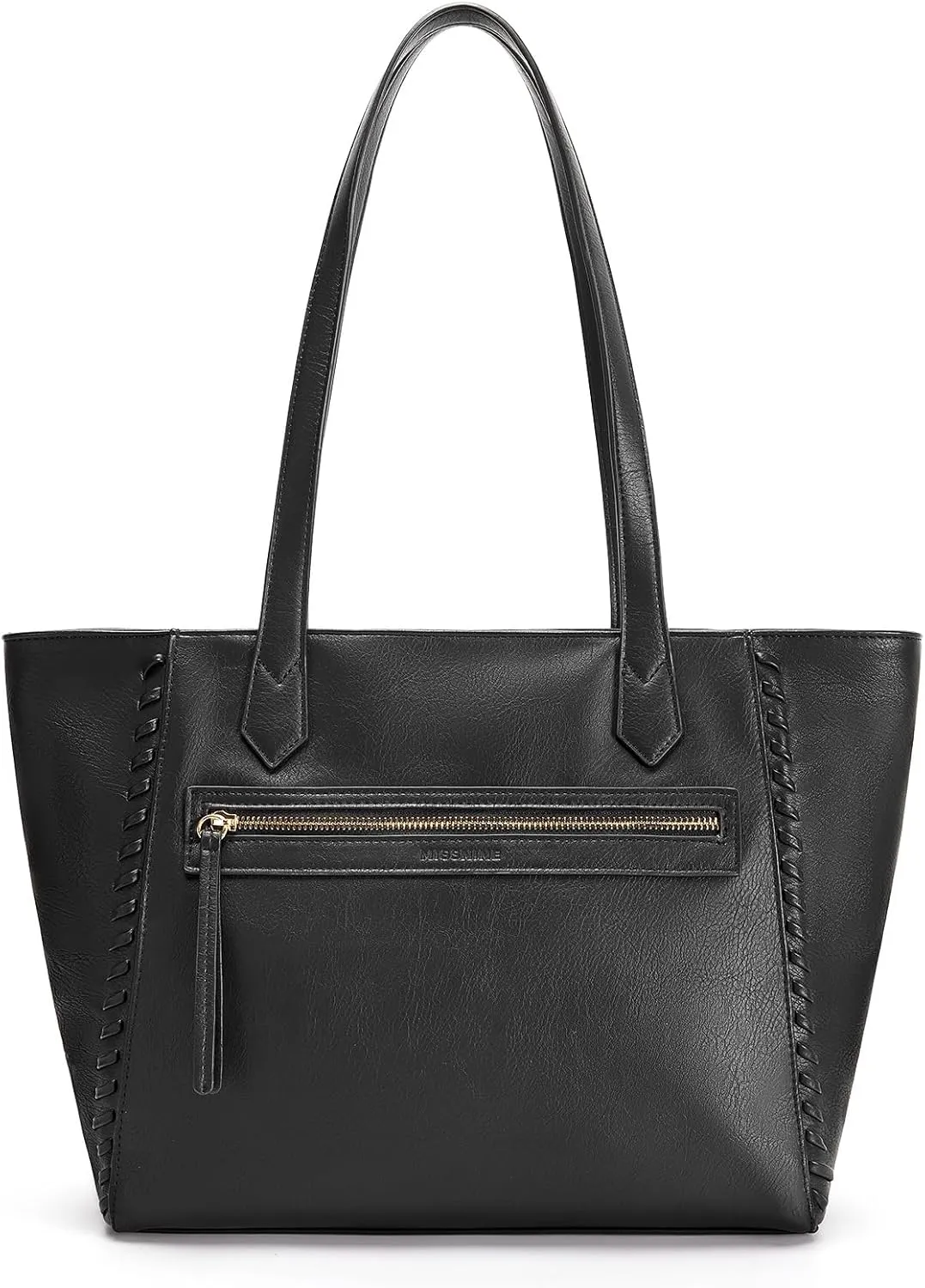 Braided Leather Tote Bag for Women, Top-Handle Satchel Purse for Work & Travel