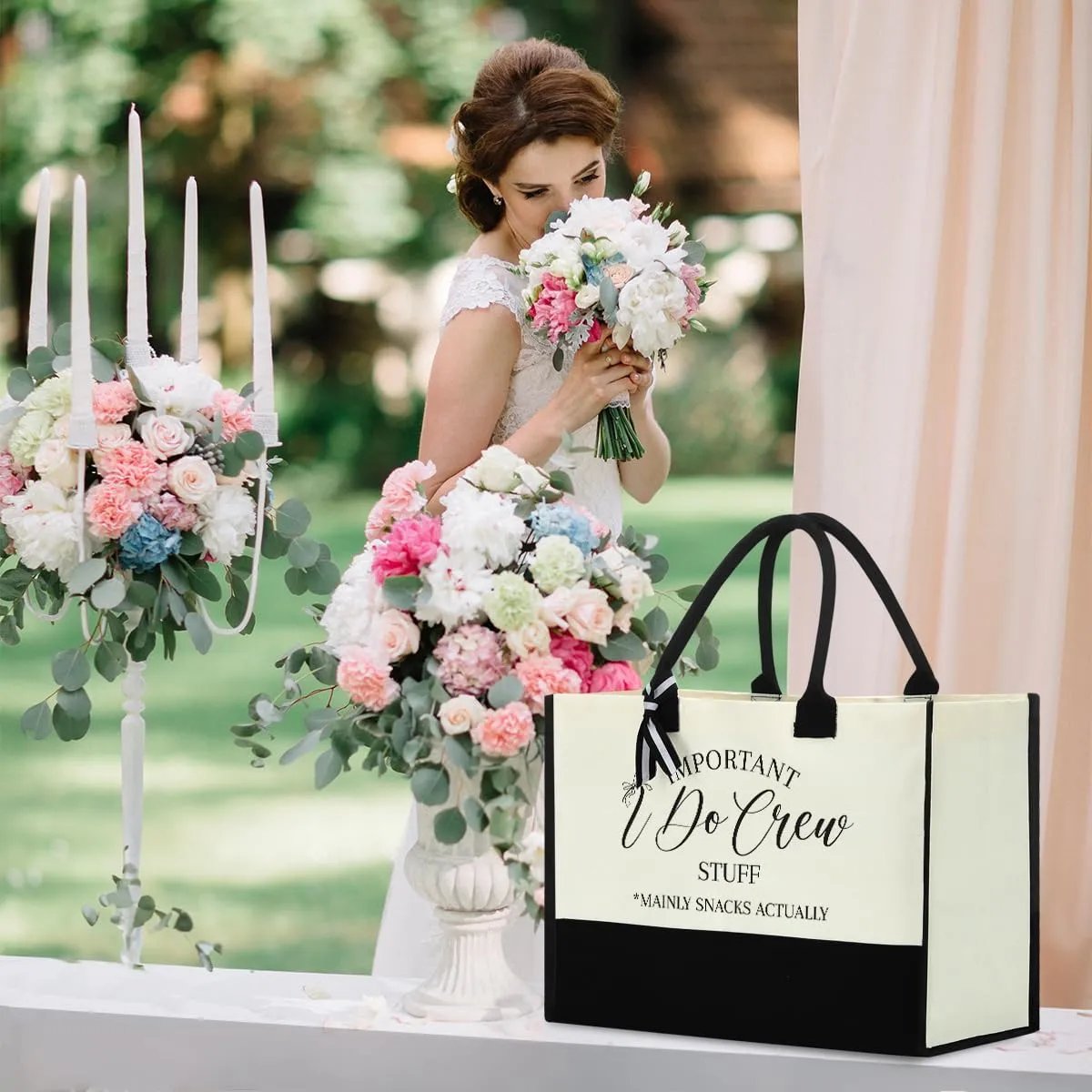 Bride Bridesmaid Mother of The Bride Mother of The Groom Gifts for Women Canvas Tote Bag