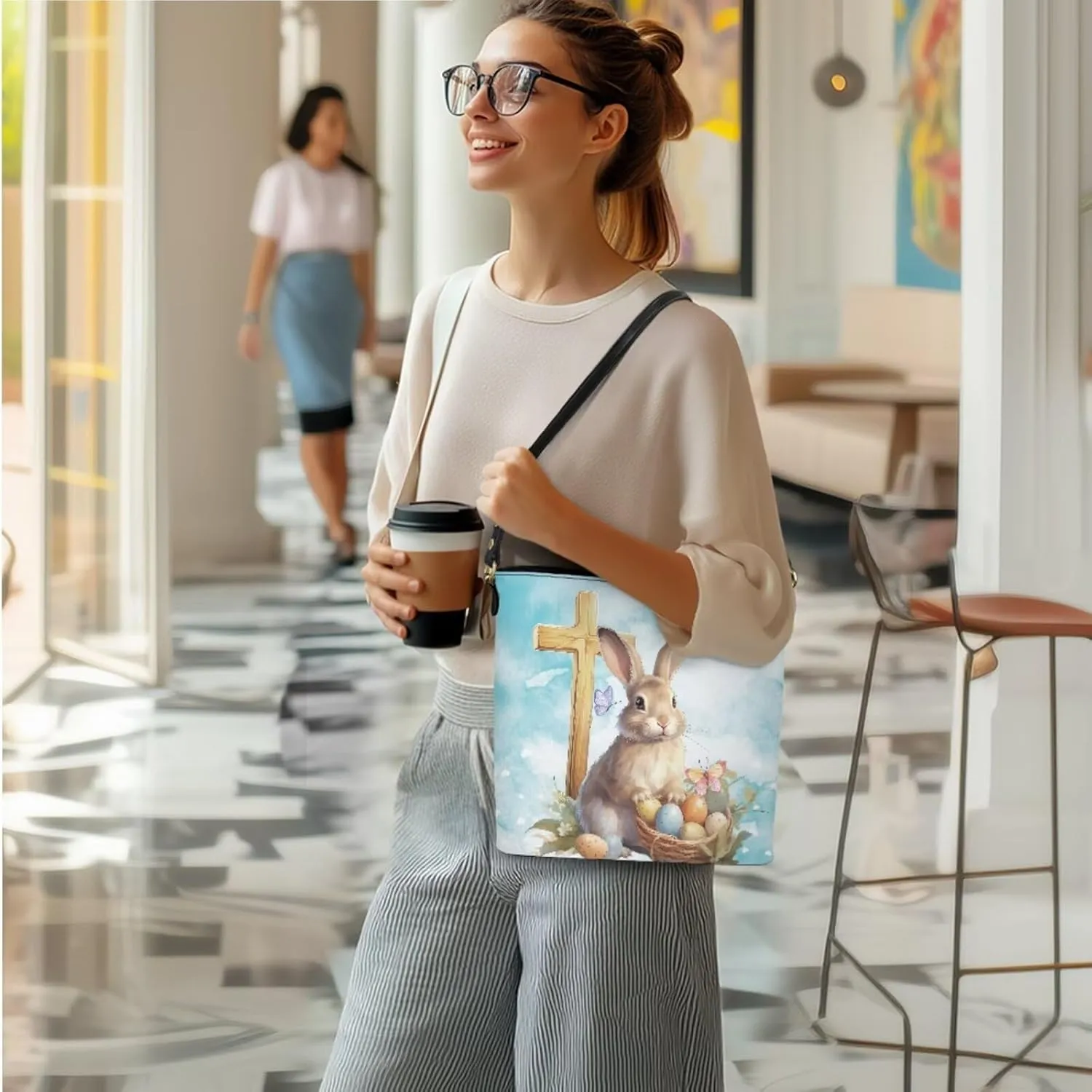 Bucket Bag Large Womens Saddle Tote Leather Zippered Wallet 3 Piece
