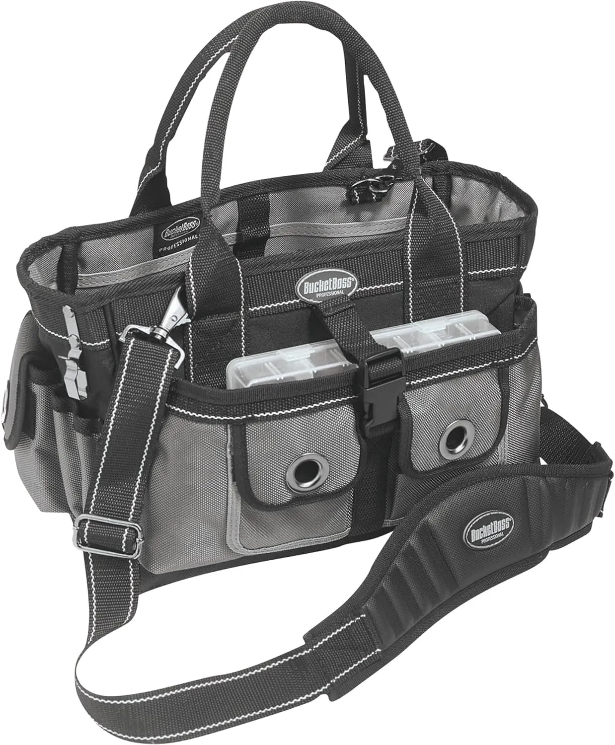 Bucket Boss - Extreme Hopalong Tool Bag, Tool Bags - Professional Series (65088), Gray|Gray and Black