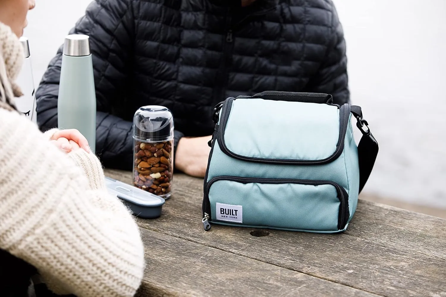 Built Prime Insulated Lunch Bag, Showerproof Thermal Picnic Cooler Tote for Work and Play, Soft Polyester/PEVA, 15.5 x 25 x 24cm / 5 Litre ('Belle Vie')