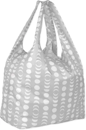 Bumkins Reusable Grocery Shopping Tote Bag for Women, Large Boho Style with Handles, Foldable, Washable, Shoulder Straps