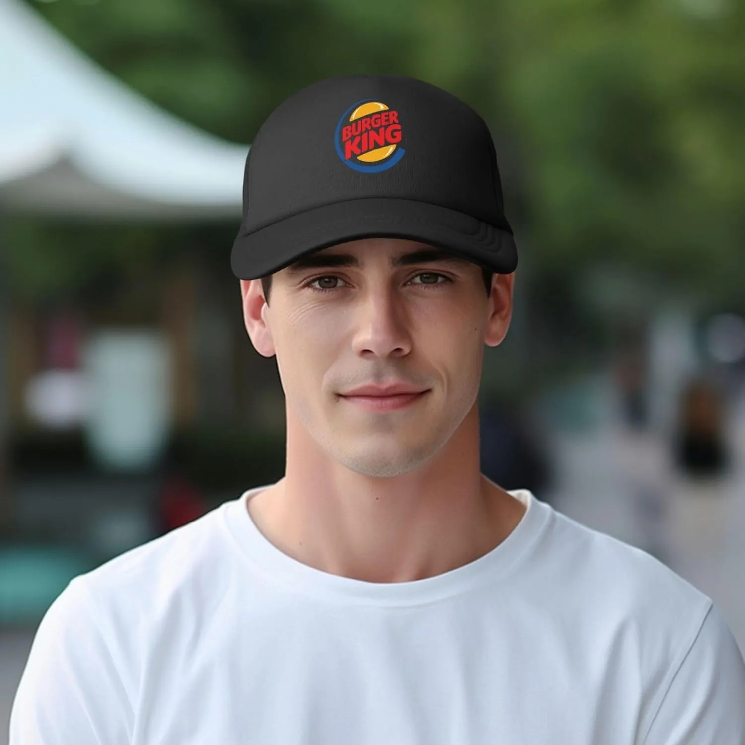 Burger King Baseball Cap Mesh Snapback Mens Womans Adjustable Snapback