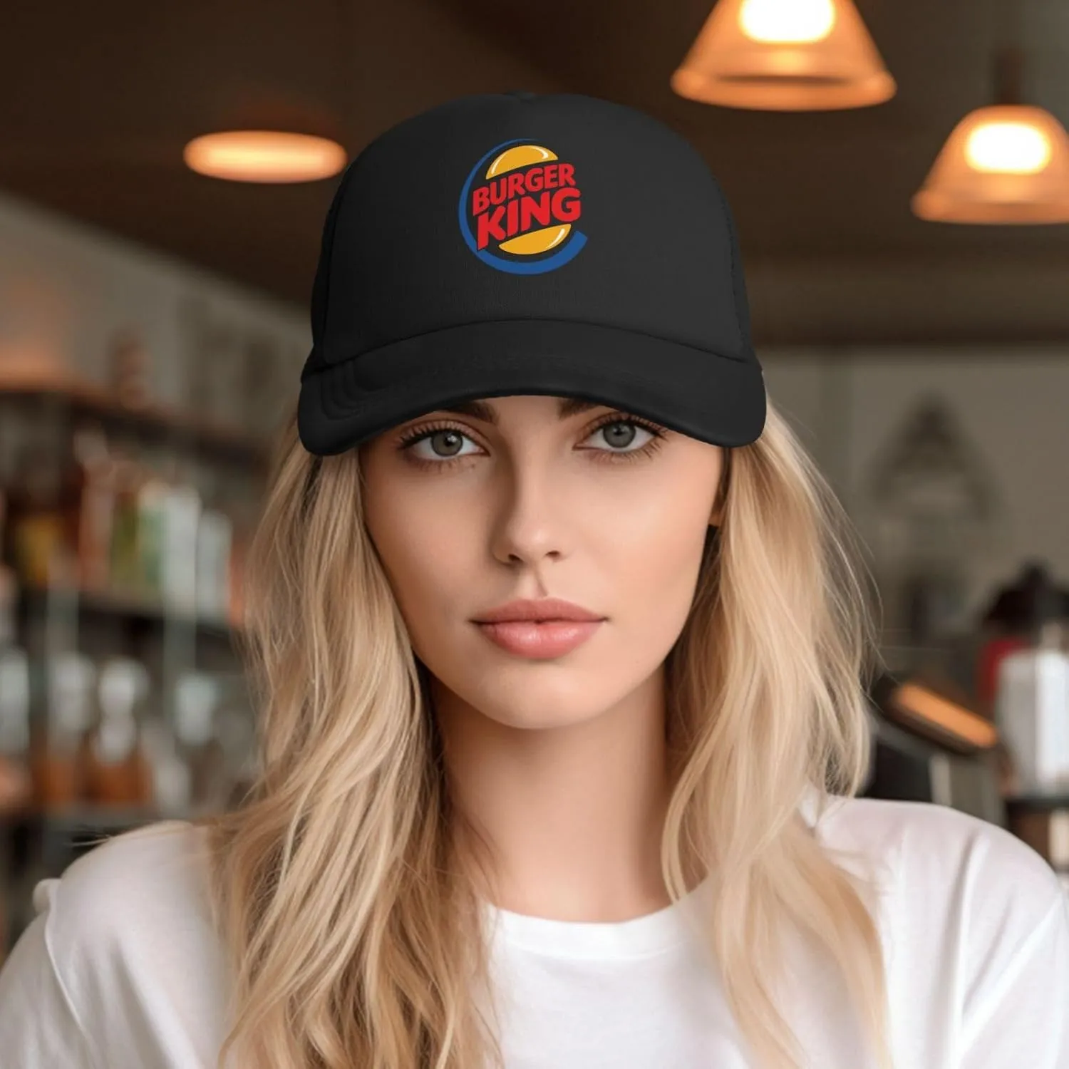Burger King Baseball Cap Mesh Snapback Mens Womans Adjustable Snapback