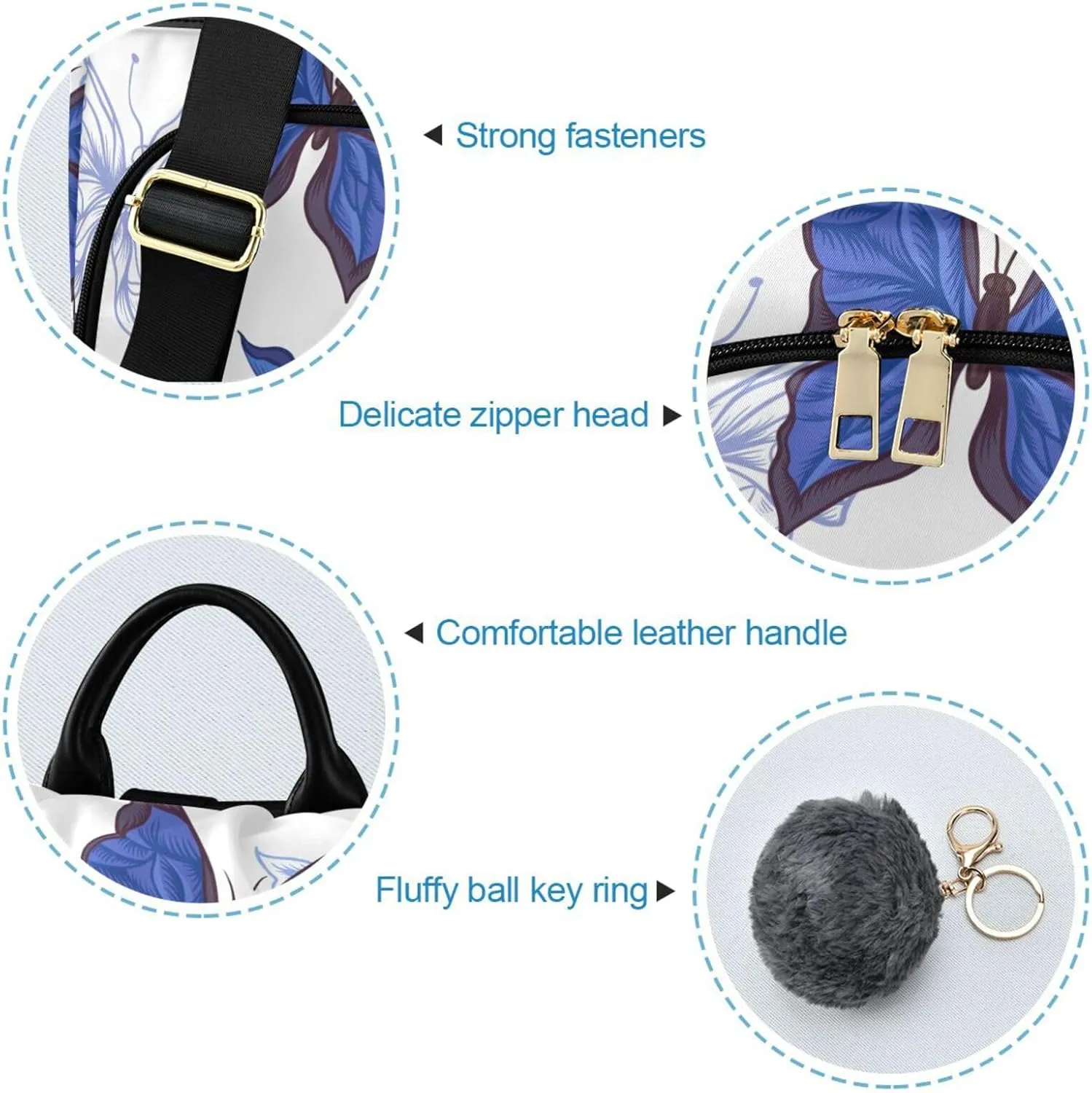 Butterfly Backpack for Women Fashion Casual Daypack Backpack Small Backpack Purse 13.4 X 5.9 X 15in Pattern 1
