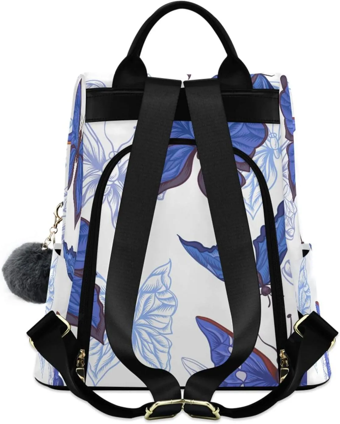 Butterfly Backpack for Women Fashion Casual Daypack Backpack Small Backpack Purse 13.4 X 5.9 X 15in Pattern 1