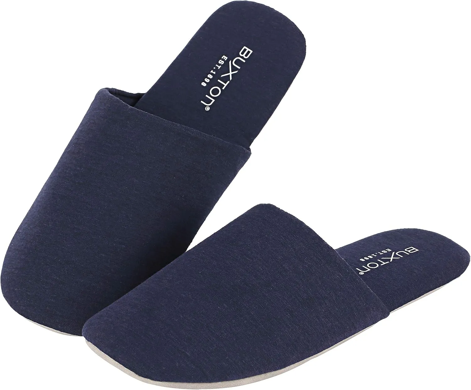 BUXTON Cozy Lightweight and Memory foam Indoor Slippers for Womens and Mens(unisex), Foldable Slippers with Mesh bag-For Home,Travel,Spa and Hotel