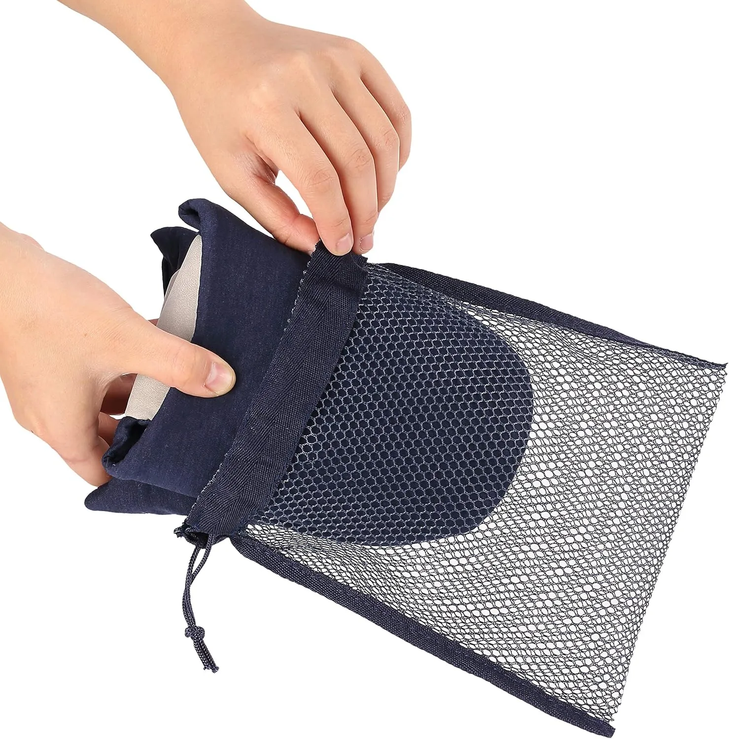 BUXTON Cozy Lightweight and Memory foam Indoor Slippers for Womens and Mens(unisex), Foldable Slippers with Mesh bag-For Home,Travel,Spa and Hotel