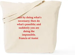 CafePress Fa133 Tote Bag Reusable Natural Beige Canvas Shopping Bag
