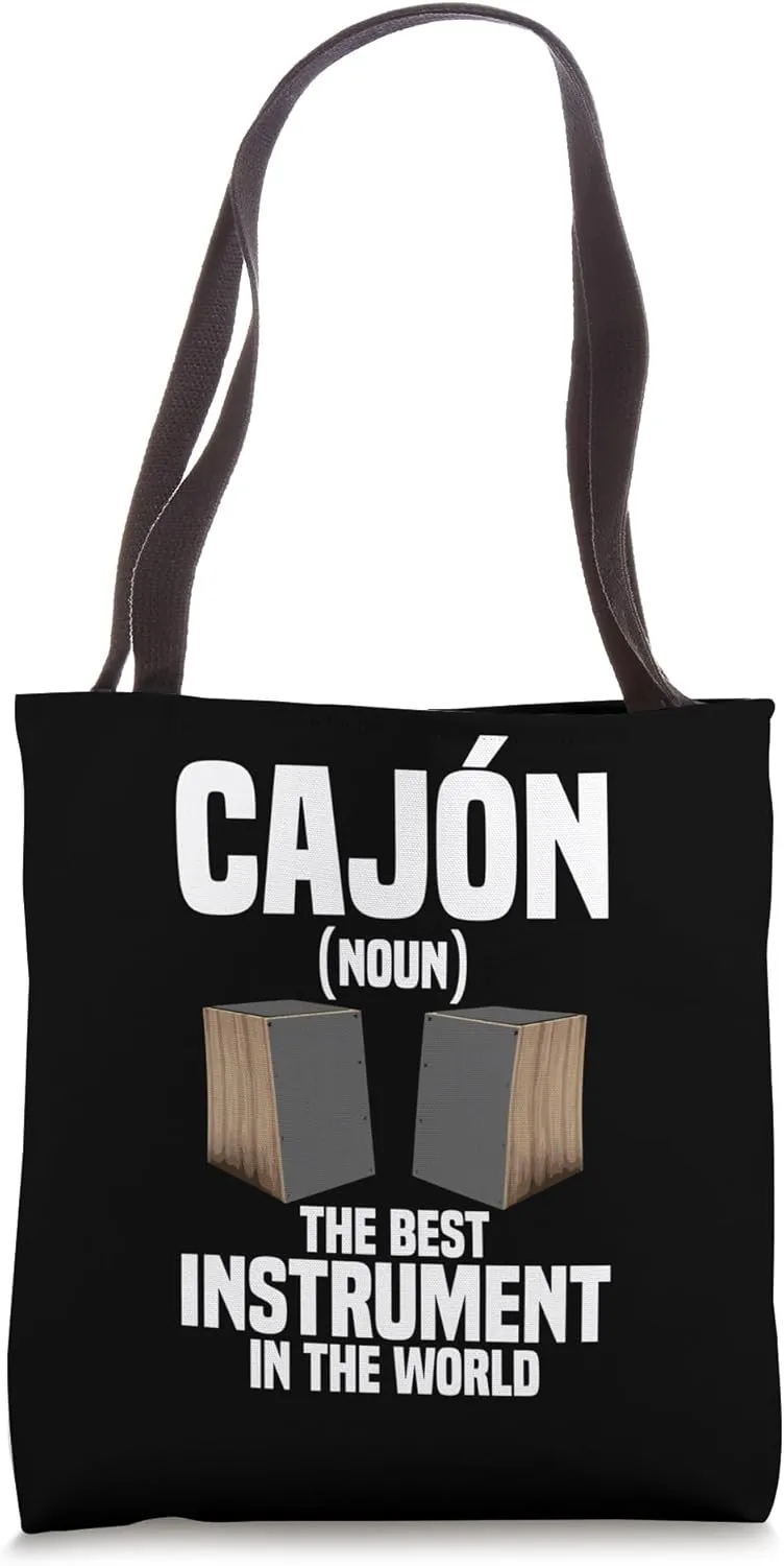 Cajón Instrument Percussionist Best Percussion Cajónist Tote Bag