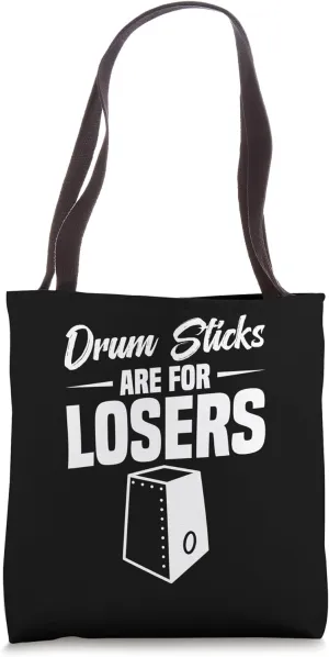 Cajón Music Lover Cajón Drum Drum Sticks Percussion Cajónist Tote Bag
