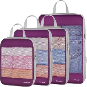 Cambond Mesh Compression Packing Cubes Travel - Space Saving Packing Cubes for Travel Women, Lightweight Compression Cubes for Travel Bags Luggage Packing Organizer for Suitcases