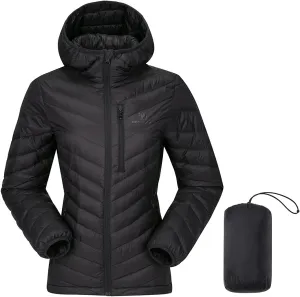 CAMEL CROWN Women's Down Jackets Lightweight Puffer Jackets Packable Quilted Winter Coat Hooded Outerwear With Chest Pocket
