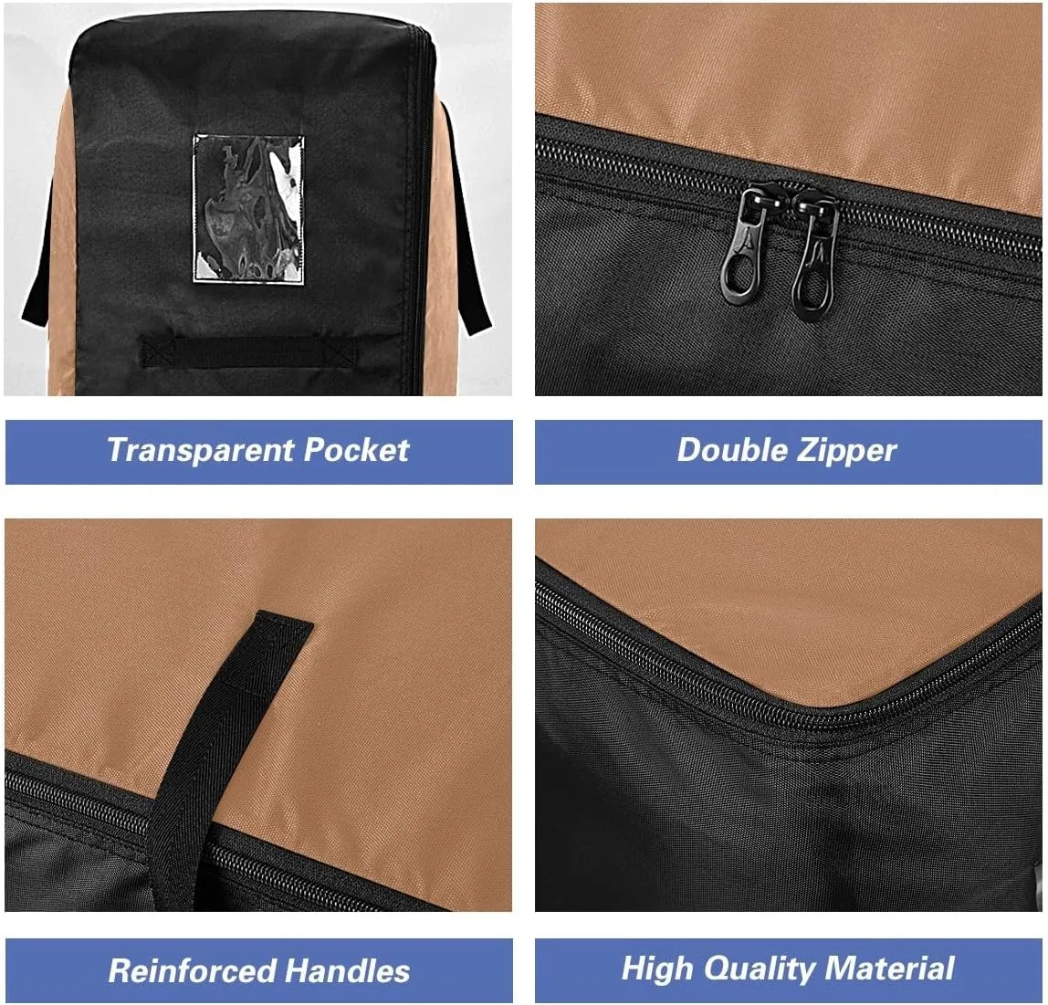 Camel Storage Bags, 27.5x19.7x11 In, Garment Storage Organizer Travel Cargo Duffel Bags Storage Organizer for Clothes, Bedding, Comforter