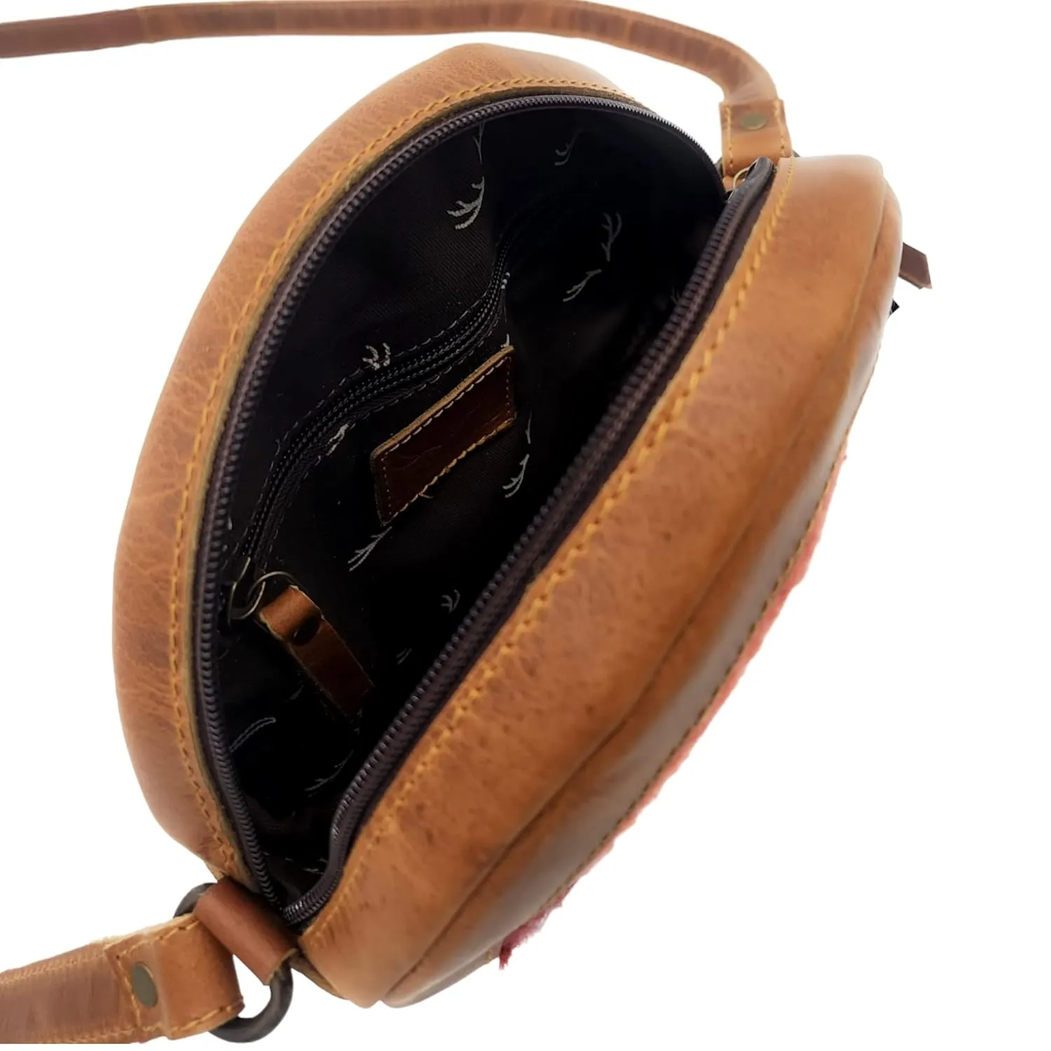 Canteen Crossbody Western Round Purse (Highlands)