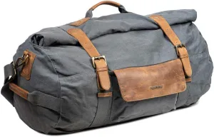 Canvas Duffel Bag for Unisex, Waterproof Travel Bag with Zippered Pockets, Weekender Overnight Bag for Travel, Sports & Gym- Grey