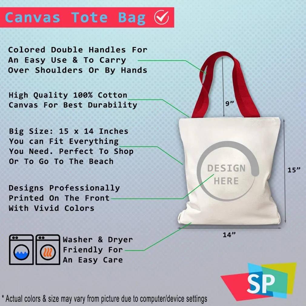 Canvas Tote Bag for Women Green Shamrock St Patrick's St Patty Irish Ireland Beach Bags for Women
