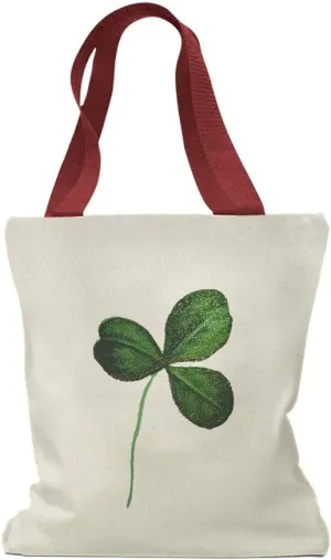 Canvas Tote Bag for Women Green Shamrock St Patrick's St Patty Irish Ireland Beach Bags for Women