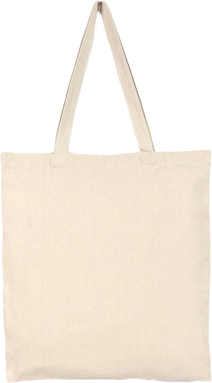 Canvas Tote Bag Women Reusable Grocery Cotton Bags Gift Shopping Blank Bulk Bag for DIY