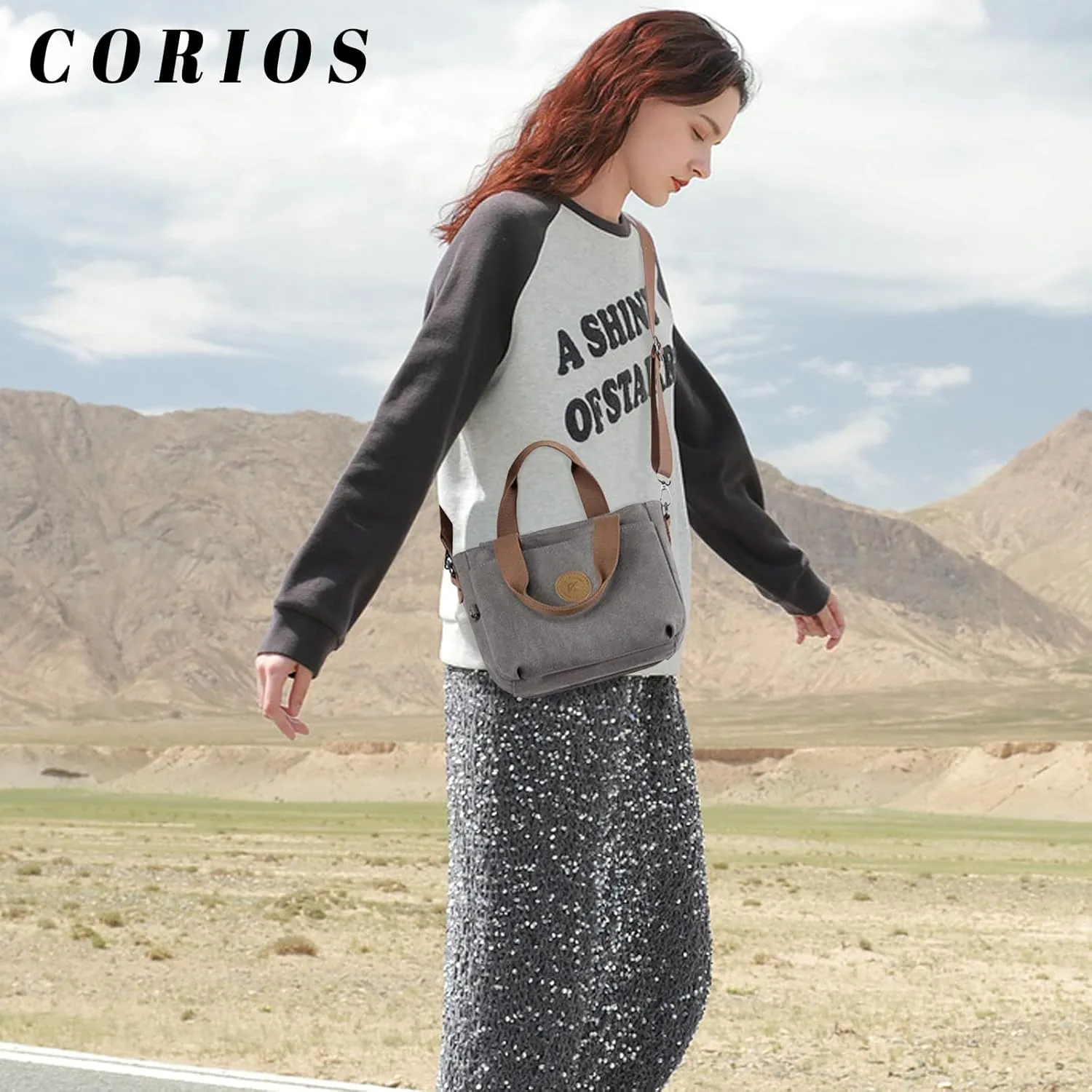 Canvas Tote Handbag for Women - Casual Shoulder Bag with Multiple Pockets