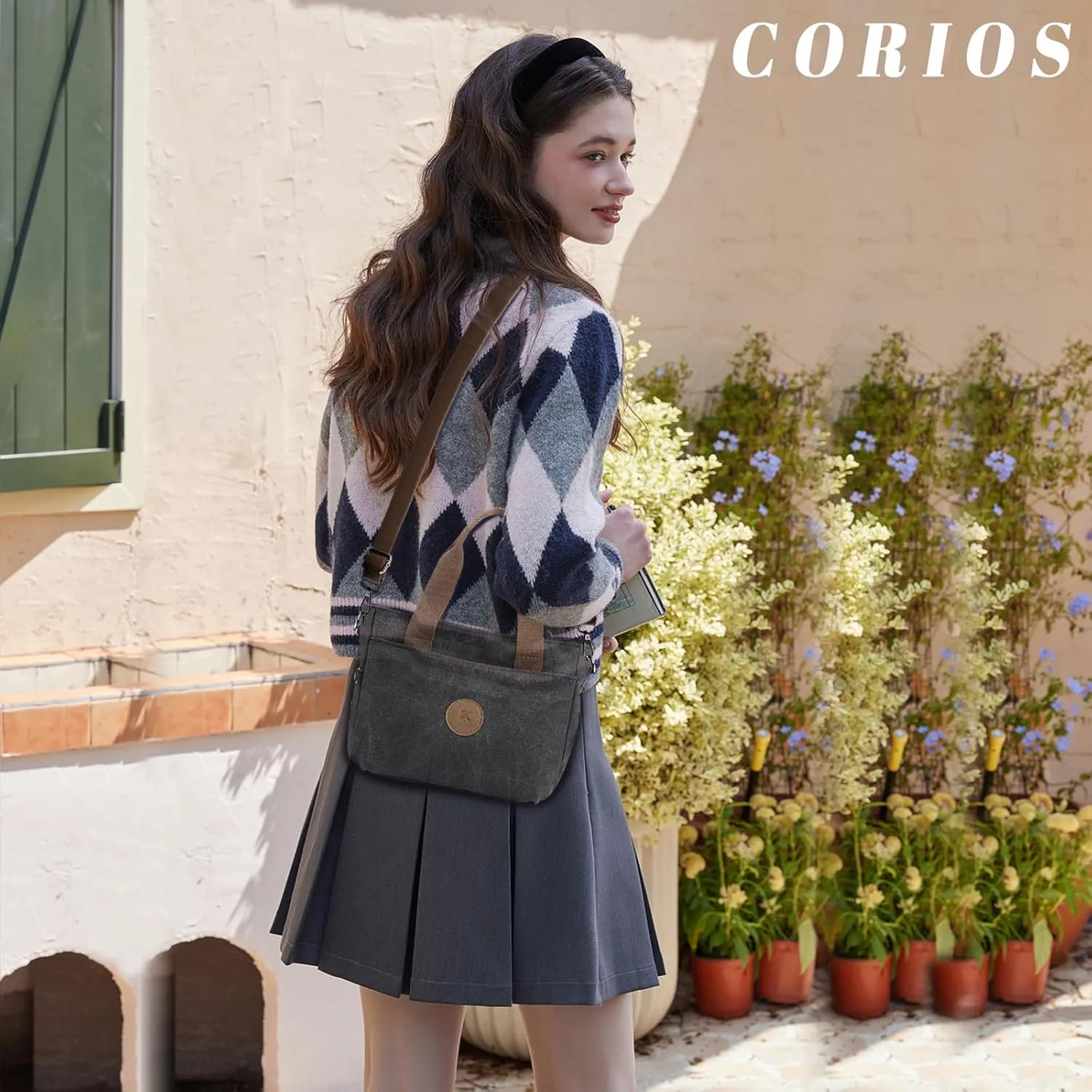 Canvas Tote Handbag for Women - Casual Shoulder Bag with Multiple Pockets