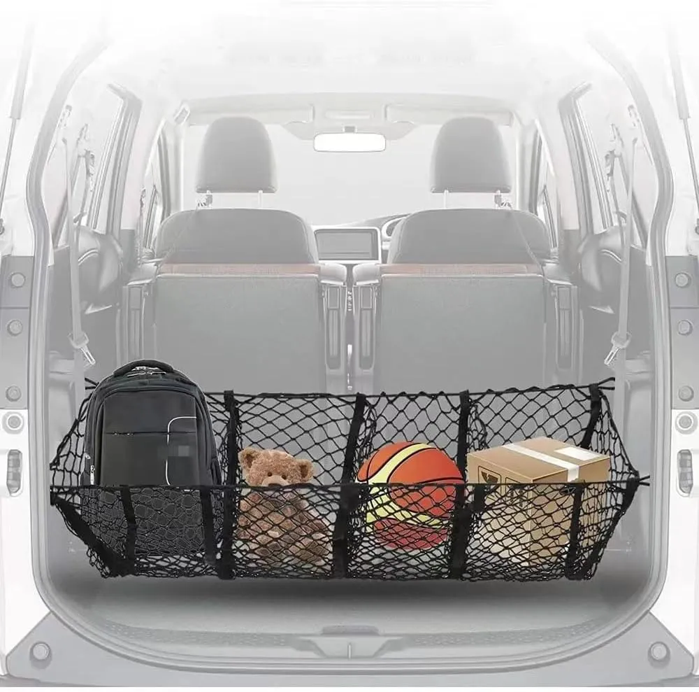 Cargo Net for Toyota Tundra 2024-2025 N80,Truck Bed Organizer,Pickup Truck Bed,4 Pocket Trucks Cargo Nets,Elastic Cargo Nets,Suitable for Car SUV Van Trunk Pickup, 110 * 30cm