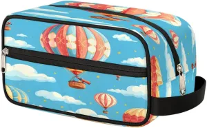 Cartoon Hot Air Balloon Travel Toiletry Bag Wash Bag Portable Cosmetic Bag Toiletries Accessories Cosmetic Storage Bag Shower Shaving Bag Unisex Hot Air Balloon