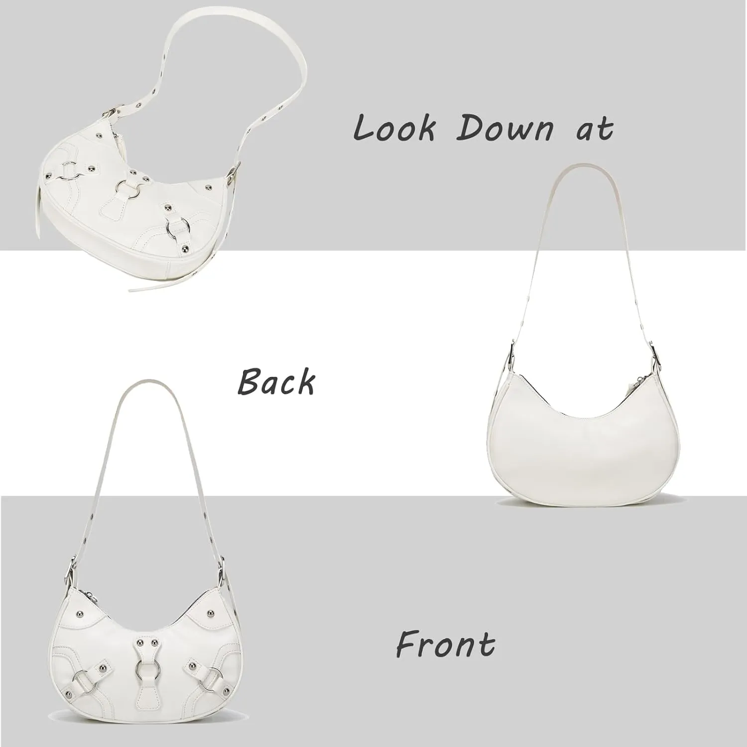CATMICOO Shoulder Bag Y2K Purse: Cute 90s Punk Underarm Purse