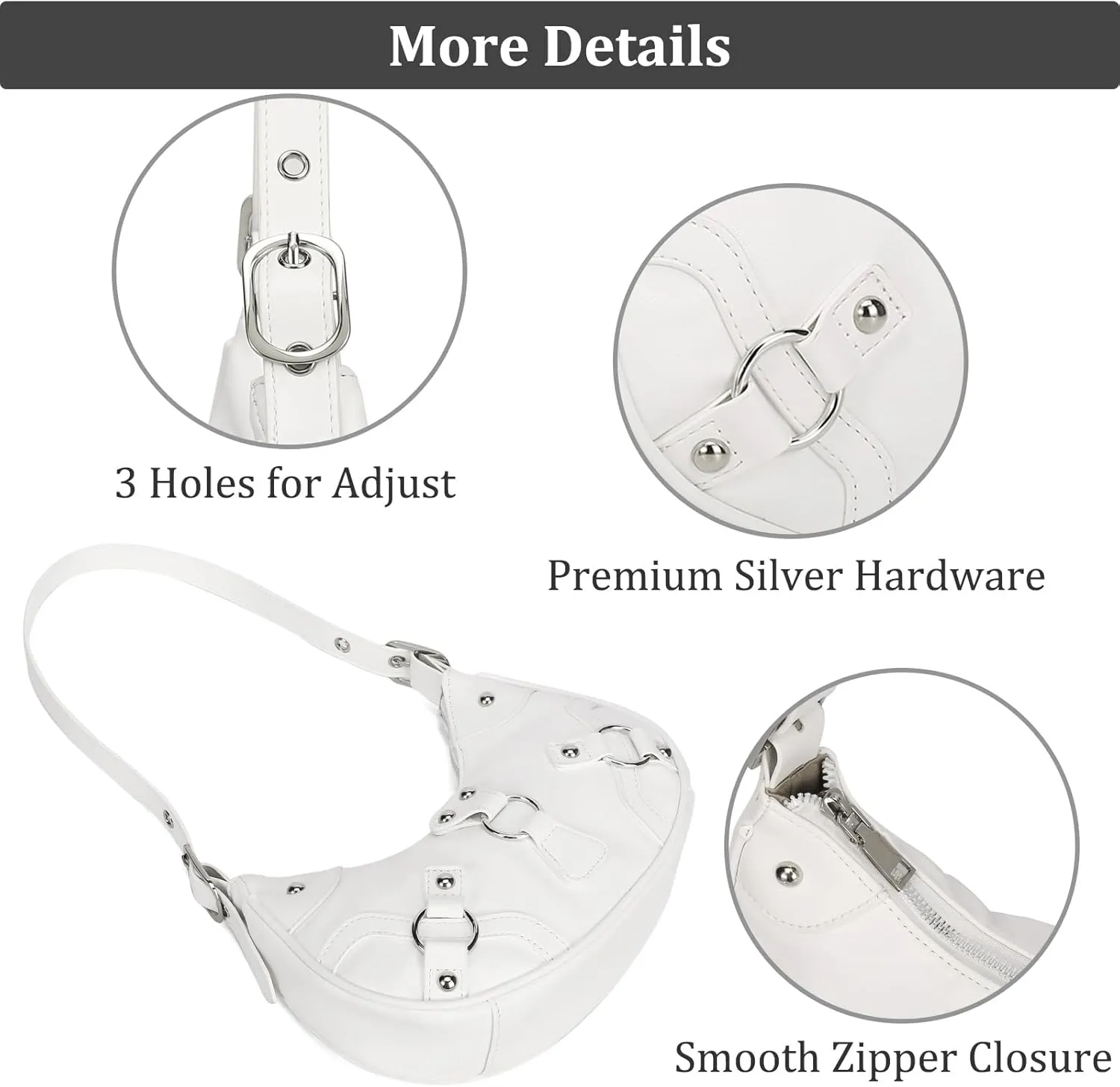 CATMICOO Shoulder Bag Y2K Purse: Cute 90s Punk Underarm Purse