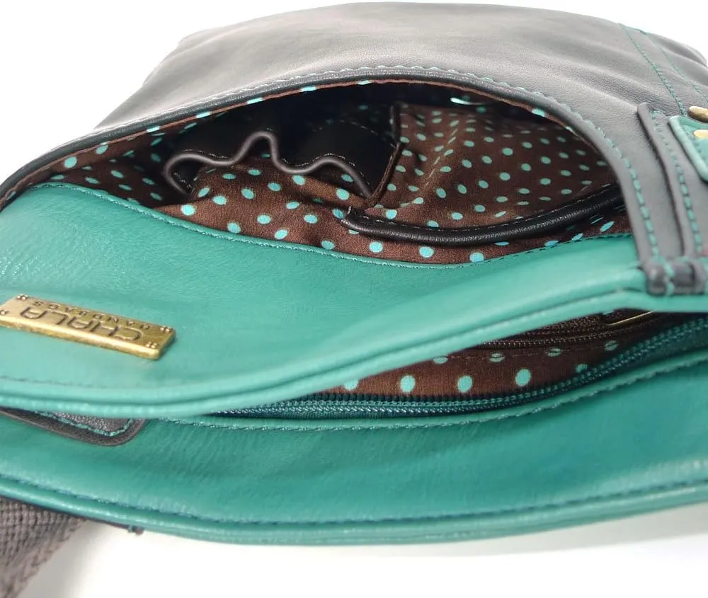 CHALA SWING Pack Small Cross-Body Purse with Metal Mini Keychain