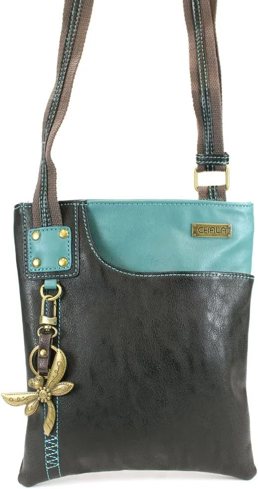 CHALA SWING Pack Small Cross-Body Purse with Metal Mini Keychain