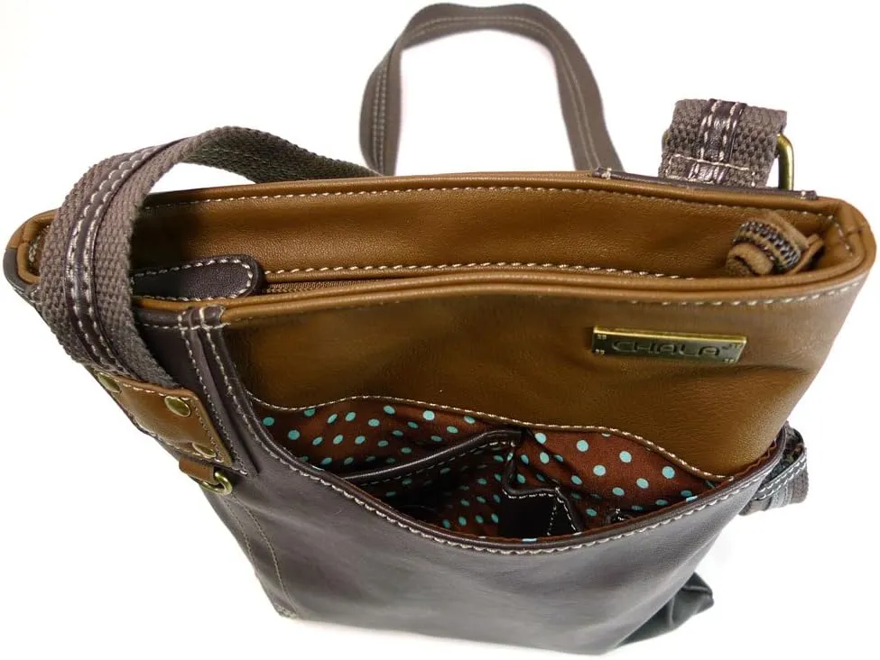 CHALA SWING Pack Small Cross-Body Purse with Metal Mini Keychain