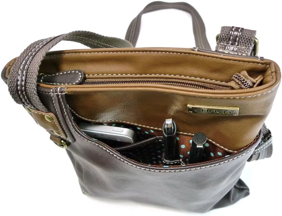 CHALA SWING Pack Small Cross-Body Purse with Metal Mini Keychain
