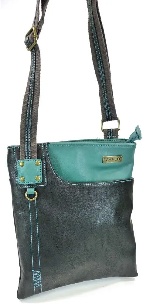 CHALA SWING Pack Small Cross-Body Purse with Metal Mini Keychain