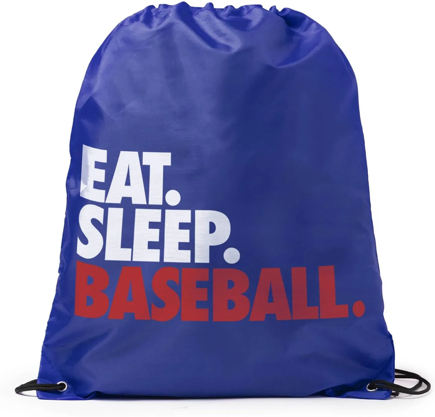 ChalkTalkSPORTS Baseball Sport Pack Cinch Sack | Eat Sleep Baseball