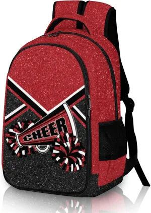 Cheer Backpack for Cheerleader, Cheerleading Backpack Gifts for Teams, Cheerleading Backpack for Women (Wine red)