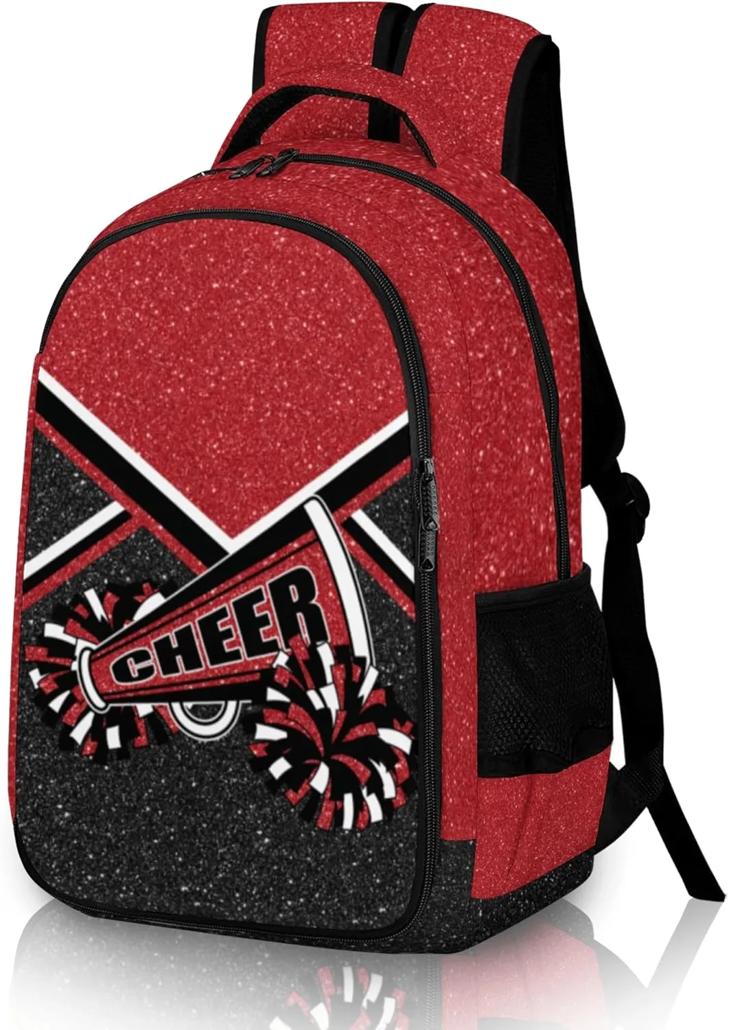 Cheer Backpack for Cheerleader, Cheerleading Backpack Gifts for Teams, Cheerleading Backpack for Women (Wine red)