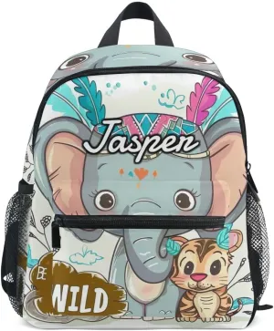 CHIFIGNO Custom Kids Backpack Personalized Cute Backpacks Kindergarten Children Bag for Boys Girls, Customize Name