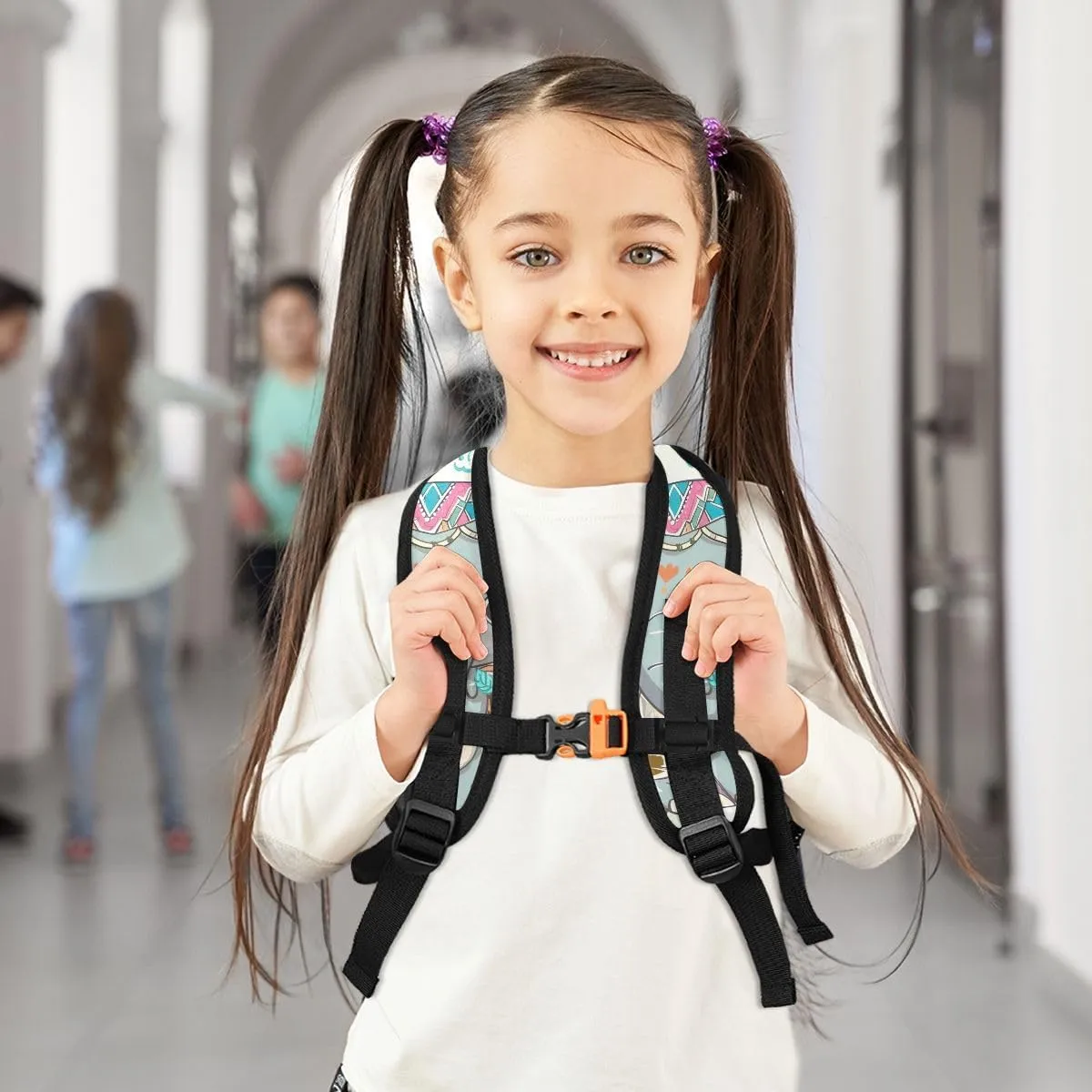 CHIFIGNO Custom Kids Backpack Personalized Cute Backpacks Kindergarten Children Bag for Boys Girls, Customize Name
