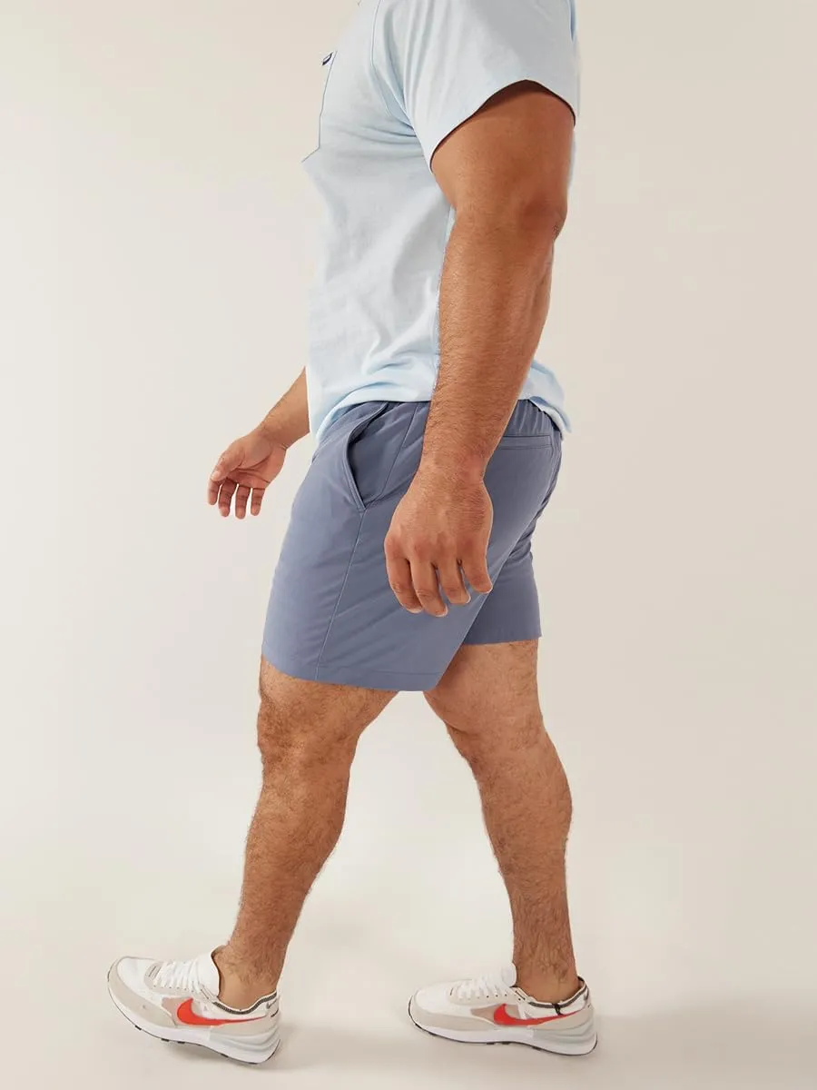 Chubbies Everywear Men’s Shorts – Mens Shorts Casual 6in Inseam, Elastic Waist, Water-Resistant, Zipper Pocket