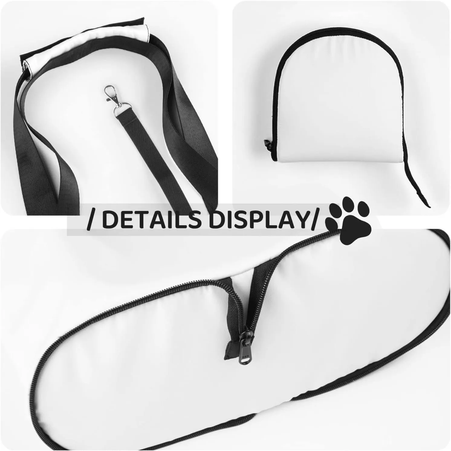 Cinema Movie Clapboard and Popcorn Print Pet Portable Shoulder Bag, Foldable Pet Bag 13.4 X 6.1 X 10.2 Inches for Subway/Shopping/Hiking