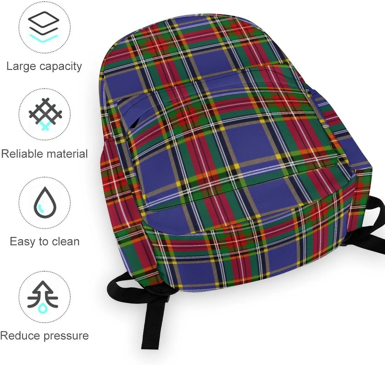 Clan MacBeth Tartan Casual Lightweight Large Capacity Travel Backpack Unisex