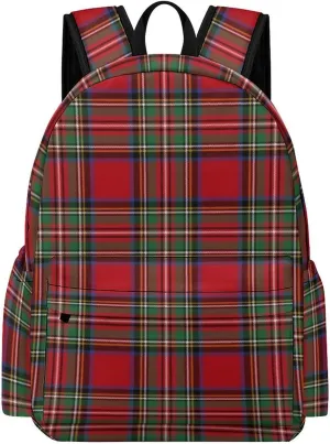 Clan Stewart Plaid Casual Lightweight Large Capacity Travel Backpack Unisex