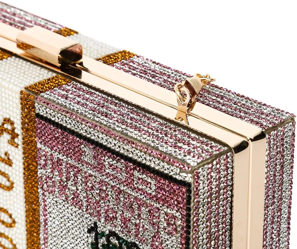 Classic Dollar Style Evening Bags With Diamond Shoulder Bag Wallet Clutch