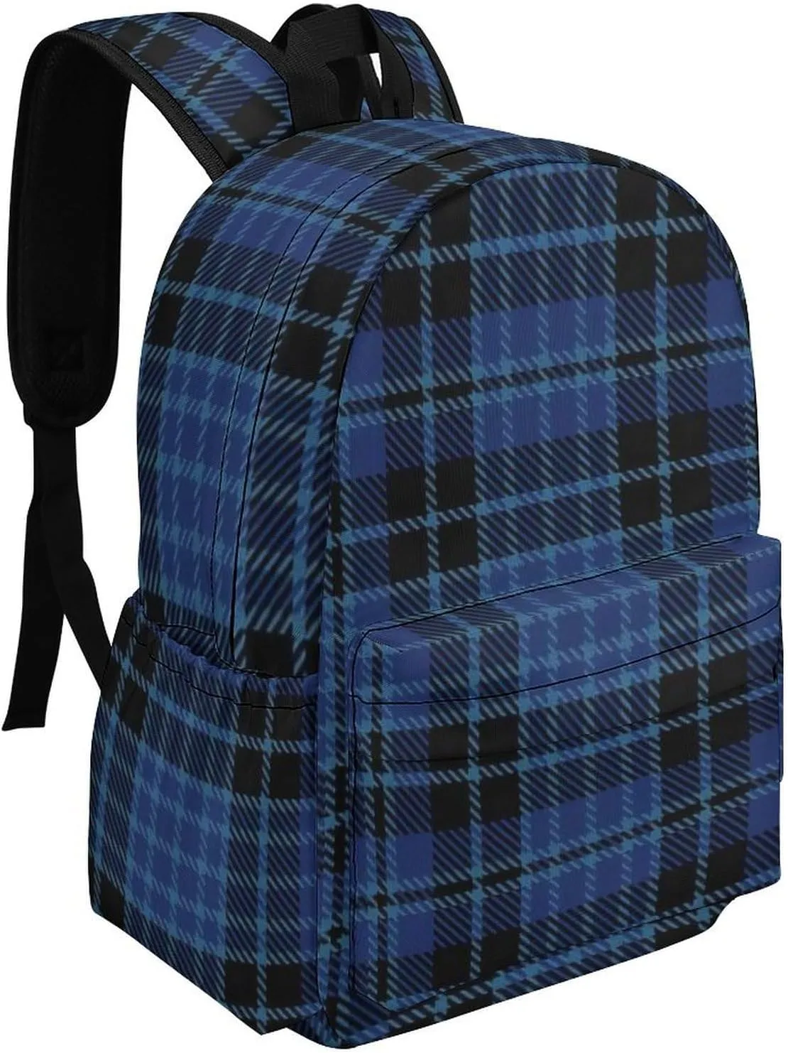 Clergy Blue Black White Casual Lightweight Large Capacity Travel Backpack Unisex
