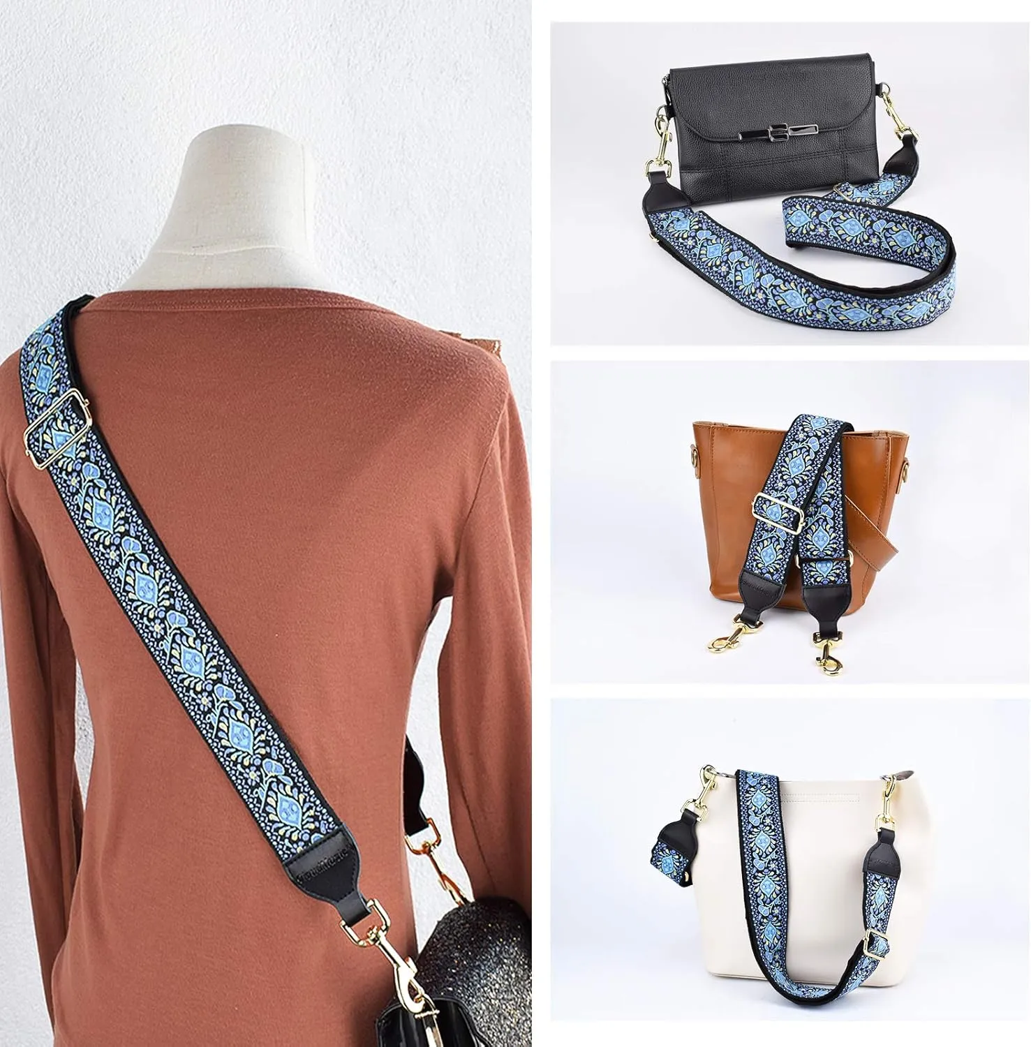 CLOUDMUSIC Handbag Strap Replacement Shoulder Crossbody Strap Purse Strap For Women Girls